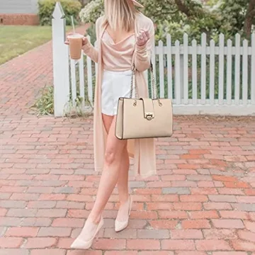 Stylish Vegan Leather Tote Bag with Clutch - Fashion & Function