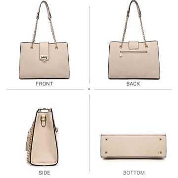 Stylish Vegan Leather Tote Bag with Clutch - Fashion & Function