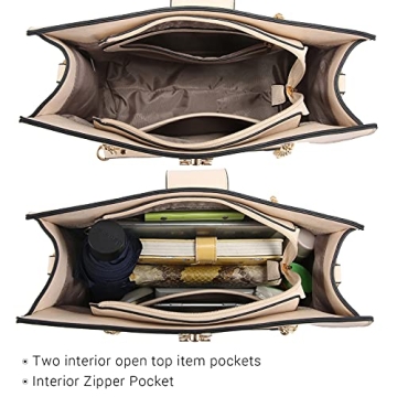 Stylish Vegan Leather Tote Bag with Clutch - Fashion & Function