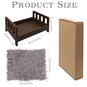 SPOKKI Newborn Photography Props Bed - Stylish & Safe for Newborns