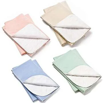 Washable Bed Pads Chair Pads / Incontinence Small Underpad - 18x24 - 4 Pack