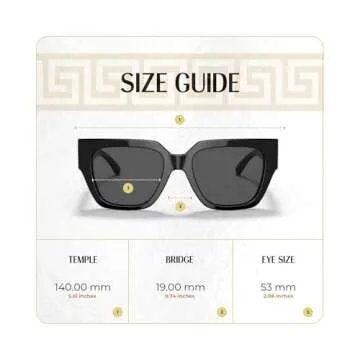 Versace VE4409F Women's Designer Square Sunglasses