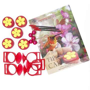 AROMA TREES Handheld Hummingbird Feeders Original Design with Perch—Pack of 5