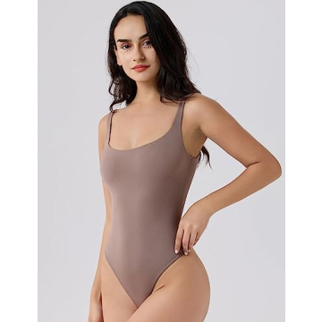 PATTERN HOUR Women's Square Neck Bodysuit for All Occasions