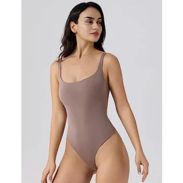 PATTERN HOUR Women's Square Neck Bodysuit for All Occasions