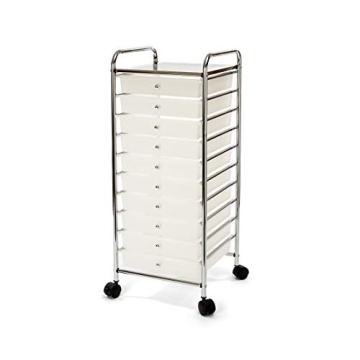 Seville Classics 10-Drawer Rolling Storage Cart - Organize Your Space