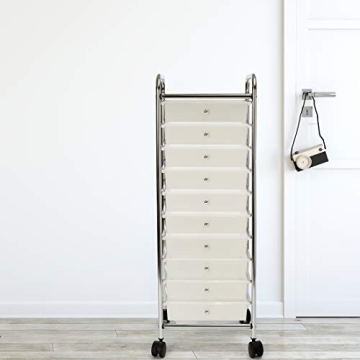 Seville Classics 10-Drawer Rolling Storage Cart - Organize Your Space