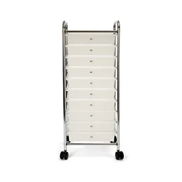 Seville Classics 10-Drawer Rolling Storage Cart - Organize Your Space