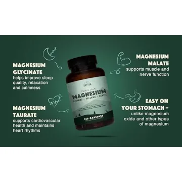 Natural Rhythm Triple Calm Magnesium – 120 Capsules for Sleep