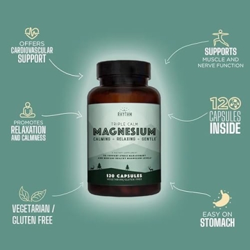 Natural Rhythm Triple Calm Magnesium – 120 Capsules for Sleep