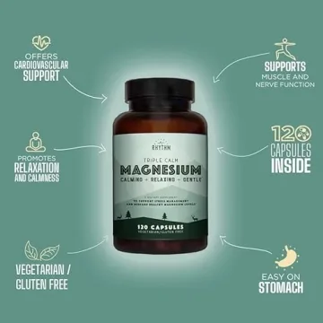 Natural Rhythm Triple Calm Magnesium – 120 Capsules for Sleep