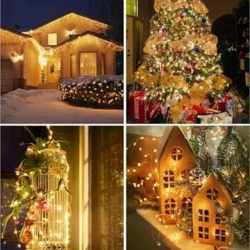 Dailyart Fairy Lights Plug in, 500 Led Fairy Lights with Remote 42Ft Small Warm Fairy Lights with Timer Long Twinkle Lights Waterproof String Fairy Lights for Bedroom Outdoor Indoor Decor,Gold Wire