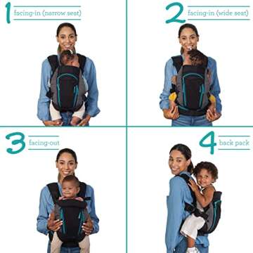 Infantino Carry On Carrier - Ergonomic, Expandable, face-in and face-Out, Front and Back Carry for N...