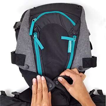 Infantino Carry On Carrier - Ergonomic, Expandable, face-in and face-Out, Front and Back Carry for Newborns and Older Babies 8-40 lbs