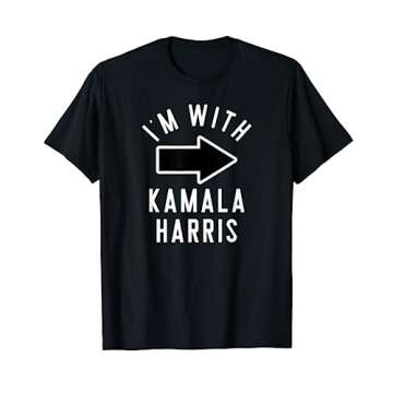 Couples Halloween Costume Shirts I'm With Kamala Harris T-Shirt