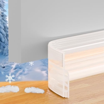 Under Door Draft Stopper, Door Sweep for Bottom of Door, Under Door Gap Filler for Exterior & Interi...