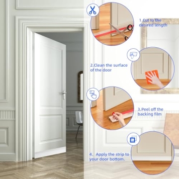 Under Door Draft Stopper for Cold Air and Noise Block