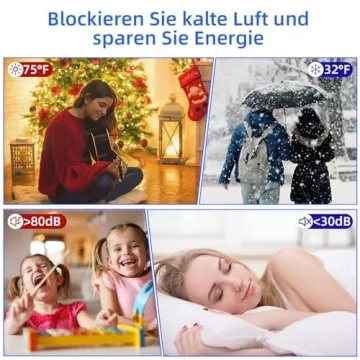 Under Door Draft Stopper for Cold Air and Noise Block