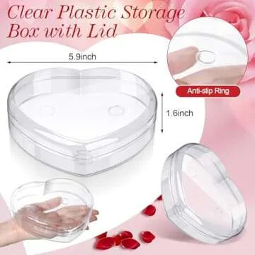 LOYIM Heart Shaped Plastic Container Set for Perfect Gifting
