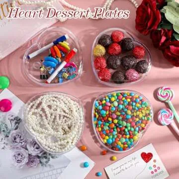 LOYIM Heart Shaped Plastic Container Set for Perfect Gifting