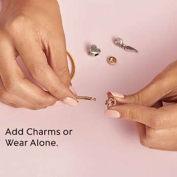 PANDORA Moments Snake Chain Bracelet - Gold Charm Bracelet