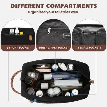 Vorspack Men's Hanging Toiletry Bag - Water Resistant