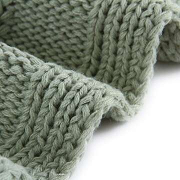 EVERGRACE Cozy Solid Knit Throw Blanket for Home Comfort