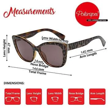 PolarSpex Stylish Cat Eye Sunglasses for Women