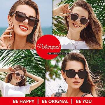 PolarSpex Stylish Cat Eye Sunglasses for Women