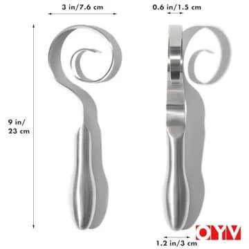 OYV Seamless Dough Whisk - Durable 18/10 Stainless Steel Baking Tool