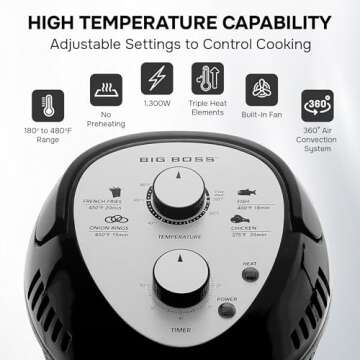 Big Boss 16Qt Air Fryer – Healthy Oil-Free Cooking