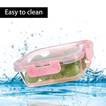 C CREST 10Pack Glass Meal Prep Containers with Lids