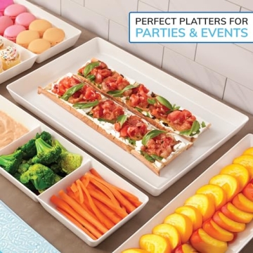 US Acrylic Avant Plastic Serving Trays Set of 3
