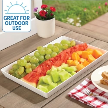 US Acrylic Avant Plastic Serving Trays Set of 3