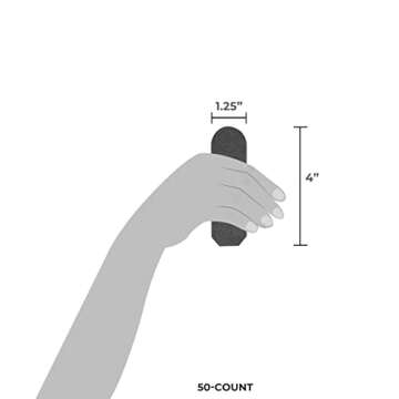 ForPro Professional Collection Stainless Steel Pedi File Refill, 80 Grit, Black, EZ-Strip Peel Pedicure Refill Pads, 1.25” W x 4” L, 50-Count