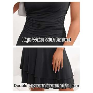 MEROKEETY Summer Strapless Tube Dress for Women