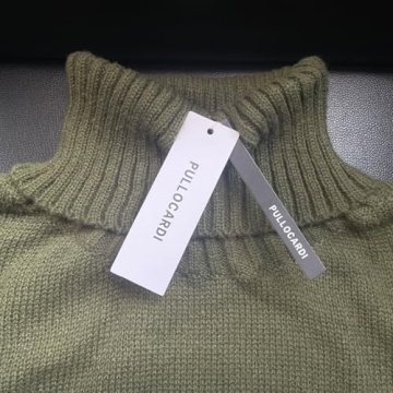 Pullocardi Fall Sweaters for Women 2024 Oversized Batwing Sweaters for Women Turtleneck Sweater with Long Sleeve, Army Green