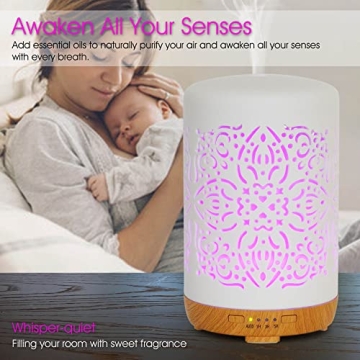 Stylish Essential Oil Diffuser with Auto Shut-Off and Timers