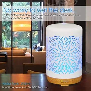 Stylish Essential Oil Diffuser with Auto Shut-Off and Timers