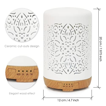 Stylish Essential Oil Diffuser with Auto Shut-Off and Timers