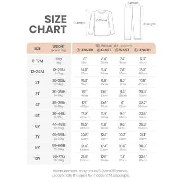 AVAUMA Stripe Pattern Baby Pajama Set for Boys and Girls