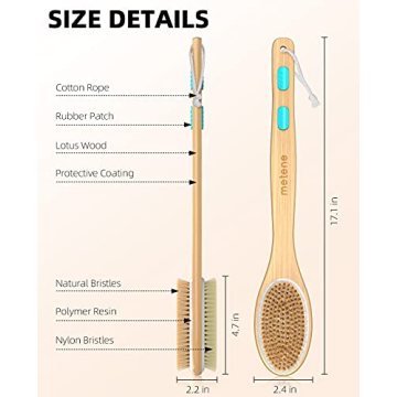Metene Shower Brush for Effective Exfoliation and Care