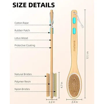 Metene Shower Brush for Effective Exfoliation and Care
