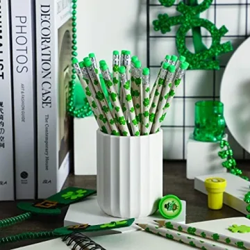 St. Patrick's Day Pencils - 50 Shamrock Wooden Party Favors