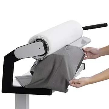 Reliable 100SR Rotary Steam Press - Verve Steam Press With Foot Pedal Control, 3 Steam Settings, Variable Speed, Dual-End Feed for Ironing Long Sheets, 1800W Heating Element, Safety Release Lever