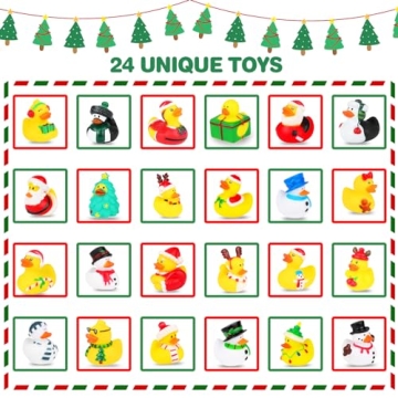 Christmas Advent Calendar with Rubber Duckies 2024