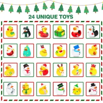 Christmas Advent Calendar with Rubber Duckies 2024