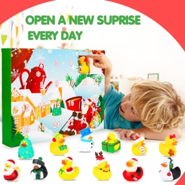 Christmas Advent Calendar with Rubber Duckies 2024