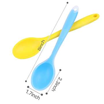 KUSCOR 11 Pieces Silicone Kitchen Utensils, Non-Stick Kitchen Utensil Set, Heat-Resistant Cooking To...