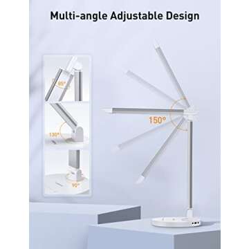 Versatile Dimmable USB Desk Lamp - Perfect for Home Office